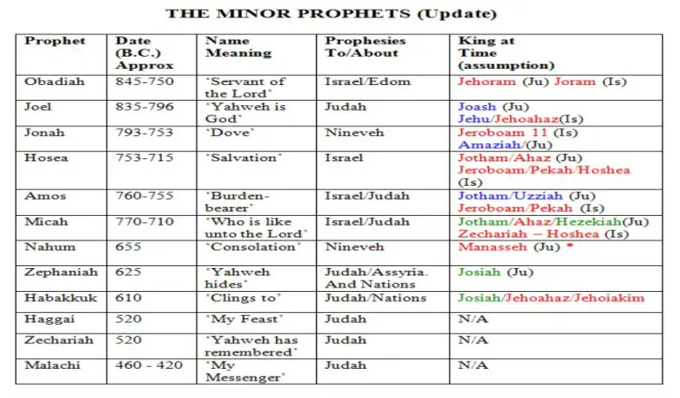 The Minor Prophets-Summary Of The 12 Minor Prophets | The Bible Brief