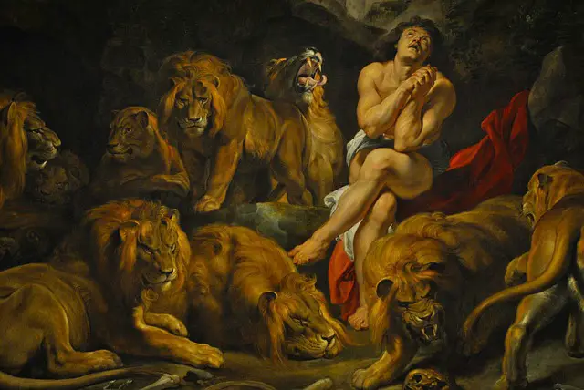 prophet daniel in lions den